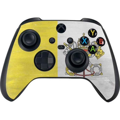Vatican City Flag Distressed Xbox Series X Bundle Skin